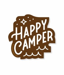 Happy Camper Sticker (Pack of 6) Happy Camper Sticker (Pack of 6)