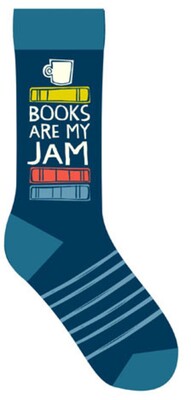 Books Are My Jam Socks (Pack of 6)