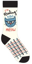 I'm Reading Right Meow Socks (Pack of 6)