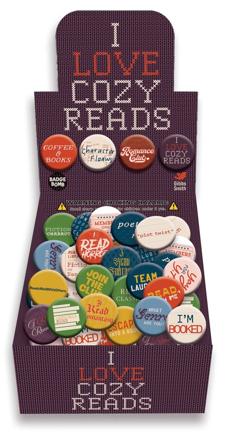 I Love Cozy Reads Button Box