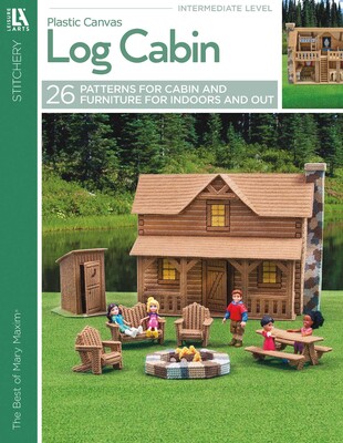 Log Cabin in Plastic Canvas Log Cabin in Plastic Canvas