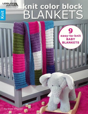 Knit Color Block Blankets Knit Color Block Blankets