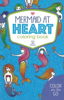 Color on the Go Mermaid at Heart Coloring Book