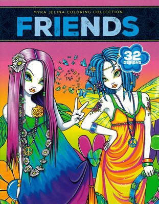 Friends—32 Designs; Myka Jelina Coloring Collection Friends—32 Designs; Myka Jelina Coloring Collection