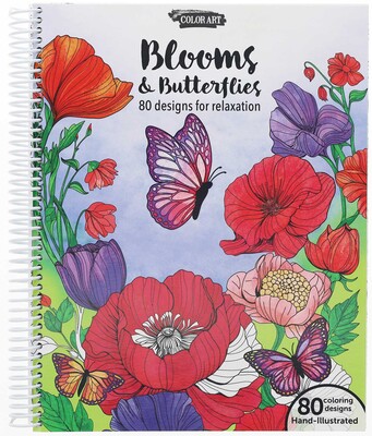 Blooms & Butterflies Coloring Book Blooms & Butterflies Coloring Book