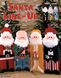 Santa Line-Ups in Plastic Canvas