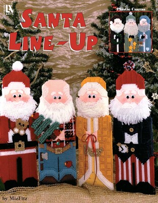 Santa Line-Ups in Plastic Canvas Santa Line-Ups in Plastic Canvas