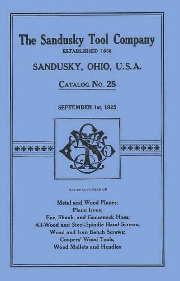Sandusky Tool Co. 1925 Catalog