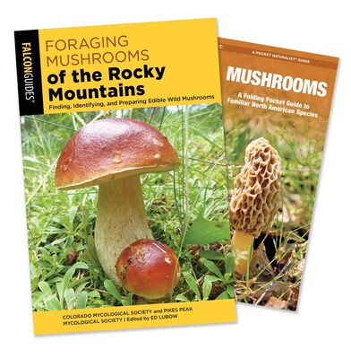 Foraging Mushrooms of the Rocky Mountains Guidebook and Folding Pocket Guide Bundle Foraging Mushrooms of the Rocky Mountains Guidebook and Folding Pocket Guide Bundle