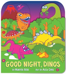 Good Night, Dinos (A Shaped Bedtime Novelty Board Book for Toddlers) Good Night, Dinos (A Shaped Bedtime Novelty Board Book for Toddlers)