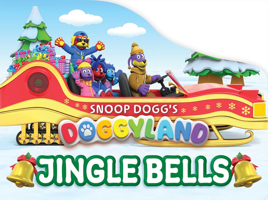 Snoop Dogg's Doggyland: Jingle Bells (A Snoop Dogg Doggyland Christmas Holiday Shaped Board Book for Kids)