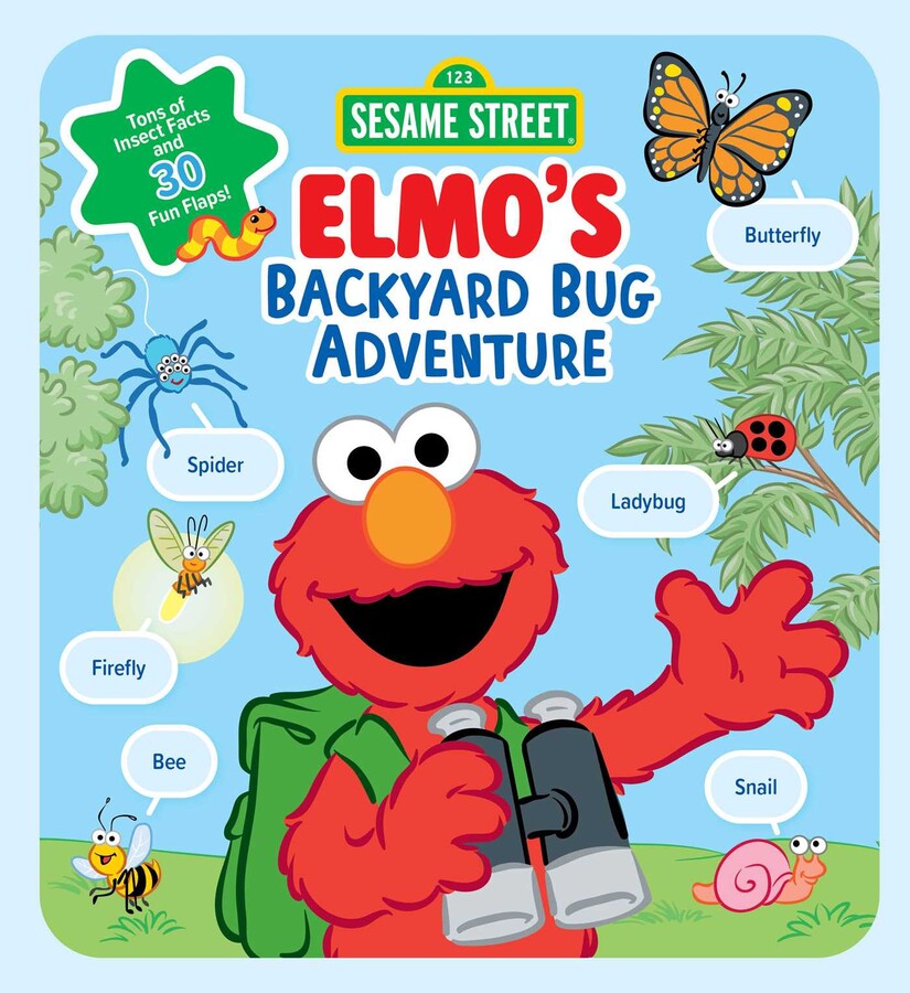 Sesame Street: Elmo's Backyard Bug  Adventure (A Sesame Street Elmo Lift the Flap Novelty Board Book for Kids)