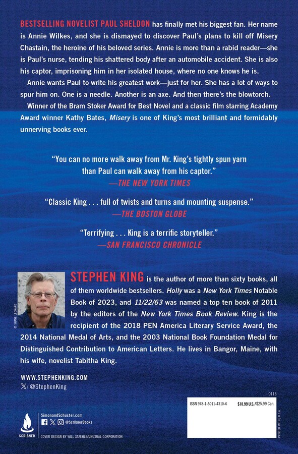 Misery Book by Stephen King Official Publisher Page Simon & Schuster