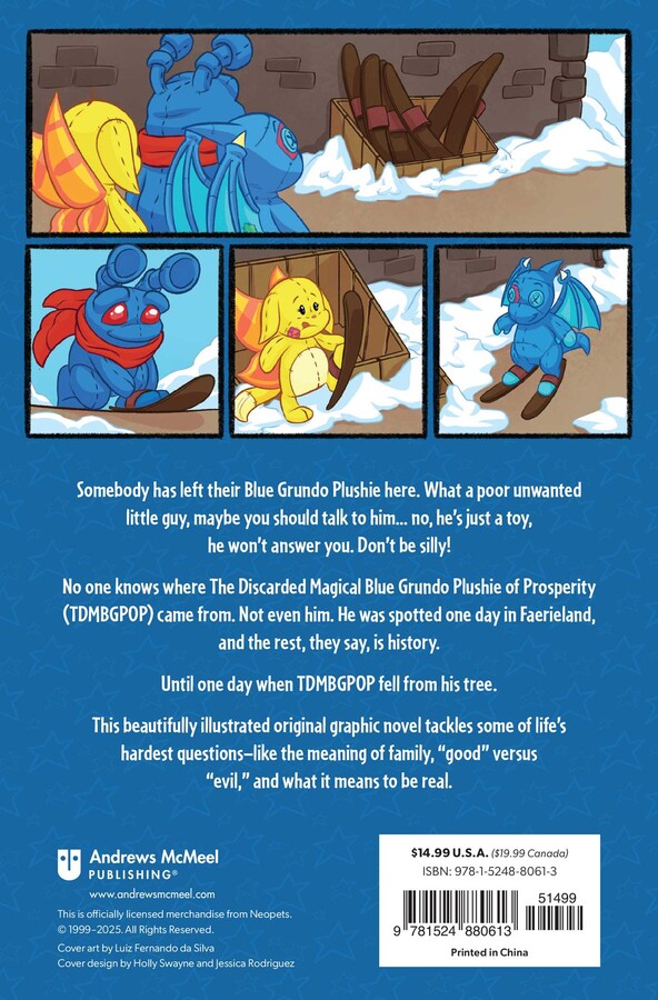 Neopets: The Discarded Magical Blue Grundo Plushie of Prosperity