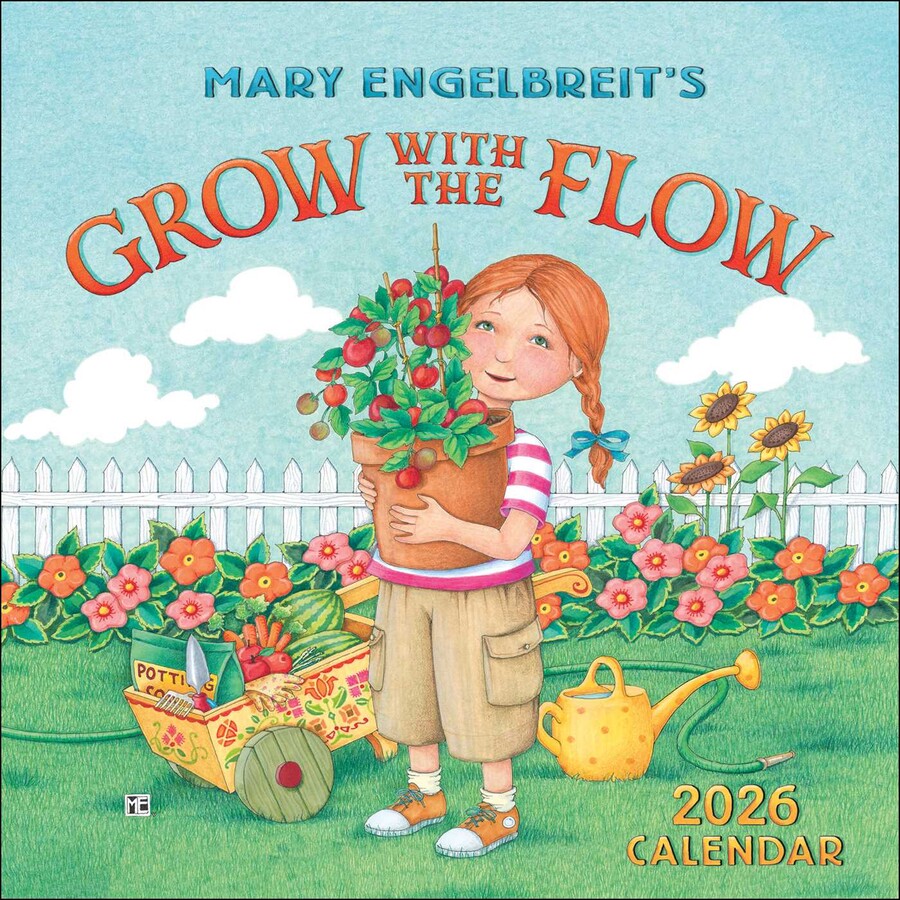 Mary Engelbreit's Grow with the Flow 2026 Mini Wall Calendar Book