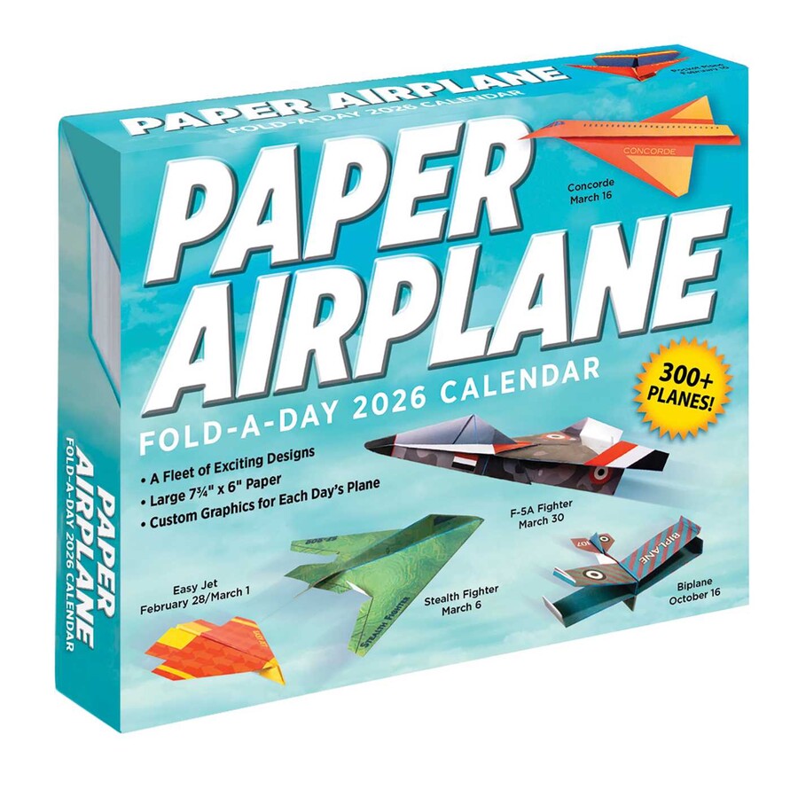 Paper Airplane 2026 FoldADay Calendar Book Summary & Video