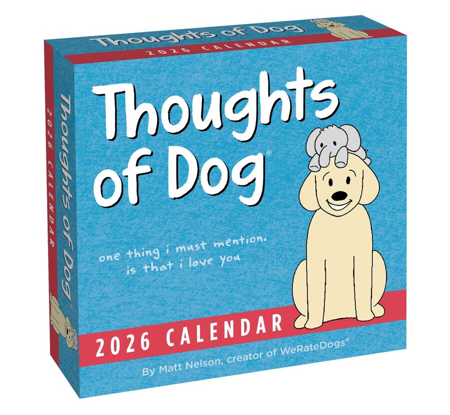 Thoughts of Dog 2026 DaytoDay Calendar Book Summary & Video