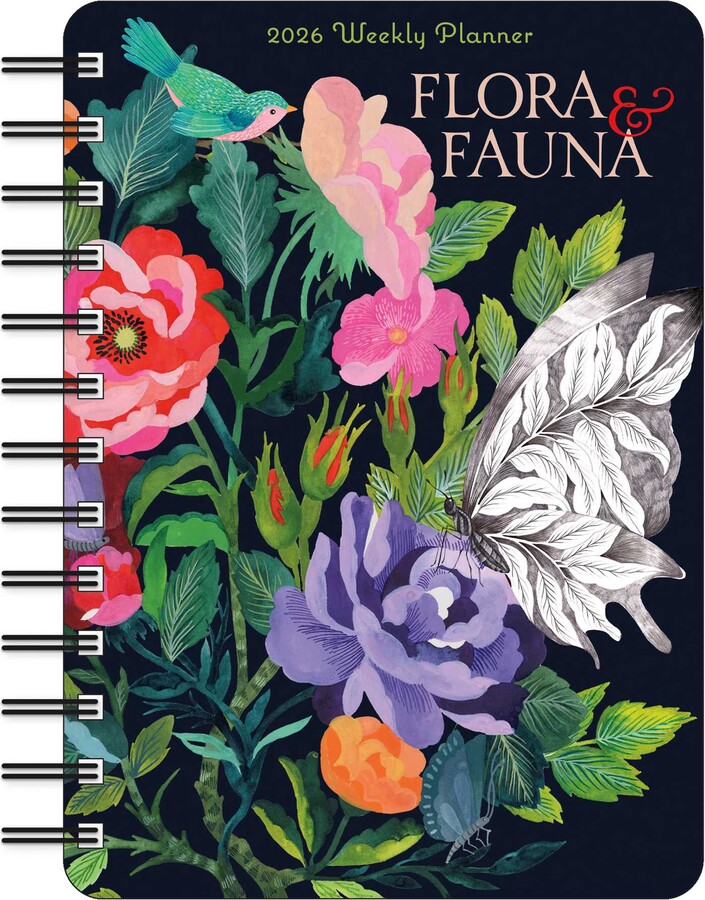 Flora & Fauna 2026 Weekly Planner Calendar Book Summary & Video