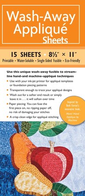 Wash-Away Appliqué Sheets Wash-Away Appliqué Sheets