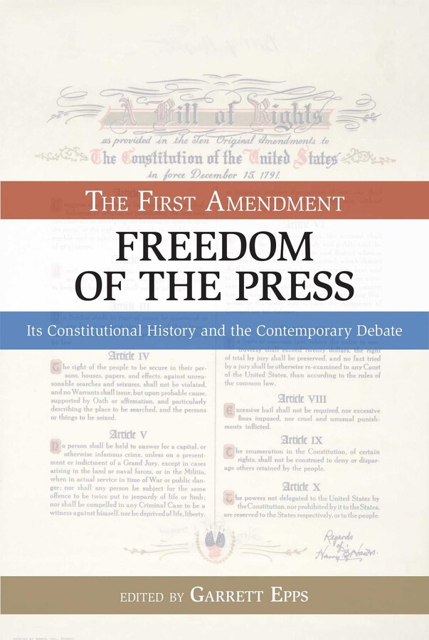 First Amendment, Freedom of the Press