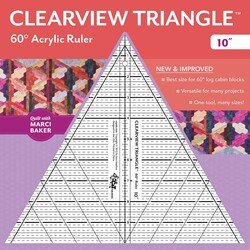 Clearview Triangle 60 Degree Acrylic Ruler 10" Clearview Triangle 60 Degree Acrylic Ruler 10"