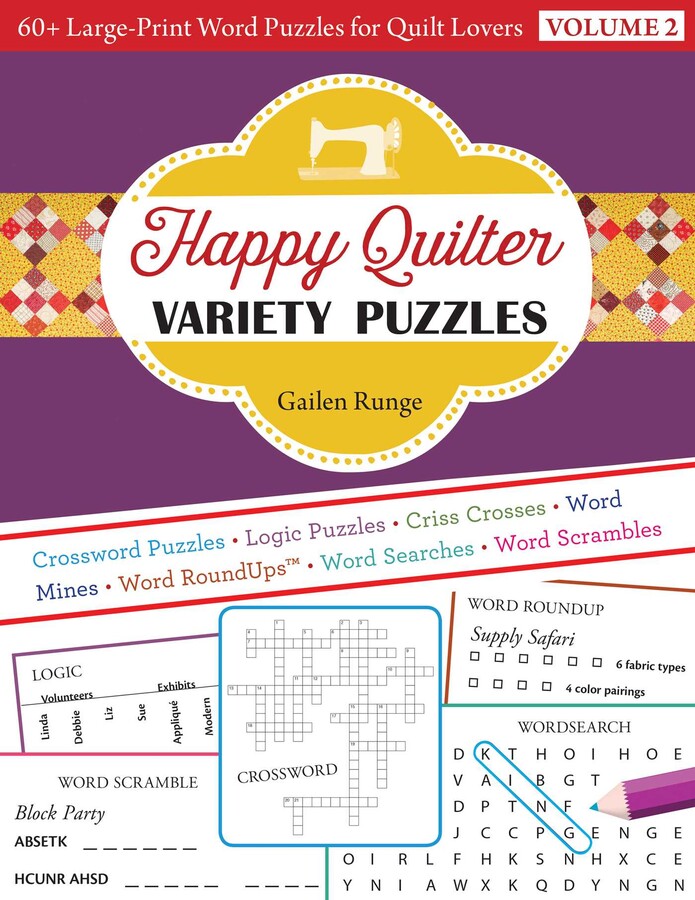 Happy Quilter Variety Puzzles, Volume 2