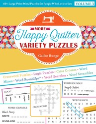 More Happy Quilter Variety Puzzles—Volume 3 More Happy Quilter Variety Puzzles—Volume 3