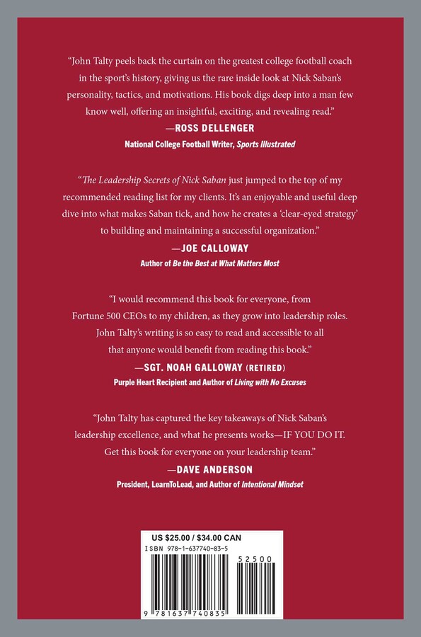 Leadership Secrets of Nick Saban