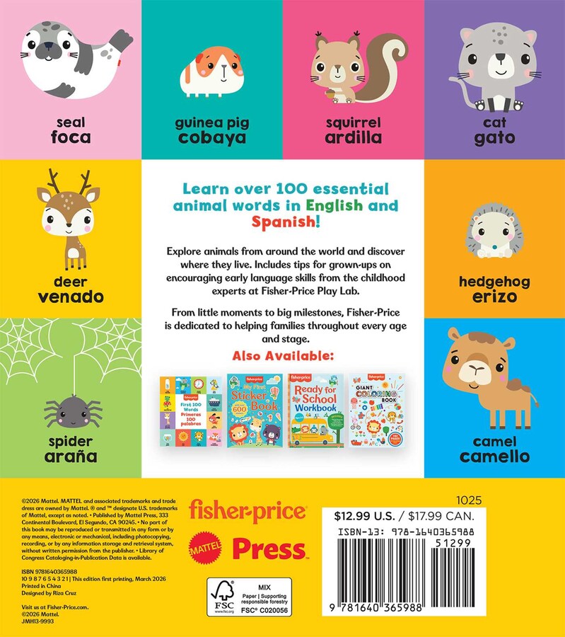 Fisher-Price: First Animal Words  (Primeras palabras de animales)