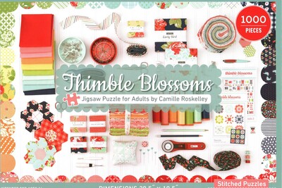 Thimble Blossoms Jigsaw Puzzle for Adults by Camille Roskelley