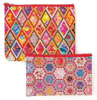 Kaffe Fassett's Fabulous Florals Eco Pouch Set Kaffe Fassett's Fabulous Florals Eco Pouch Set