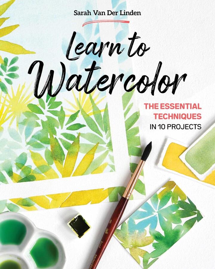 Learn to Watercolor Book by Sarah Van Der Linden Official