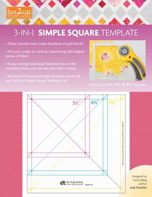 fast2cut 3-in-1 Simple Square Template fast2cut 3-in-1 Simple Square Template