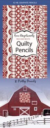 Ann Hazelwood's Red & White Quilty Pencils Ann Hazelwood's Red & White Quilty Pencils