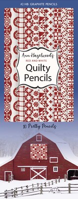 Ann Hazelwood's Red & White Quilty Pencils
