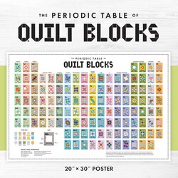 Periodic Table of Quilt Blocks Poster Periodic Table of Quilt Blocks Poster