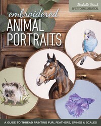 Embroidered Animal Portraits Embroidered Animal Portraits