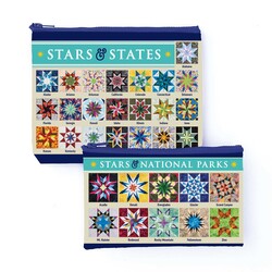 Carol Doak's Fabulous Stars & States Eco Pouch Set Carol Doak's Fabulous Stars & States Eco Pouch Set