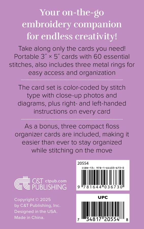 On-the-Go Embroidery Cards Set 1