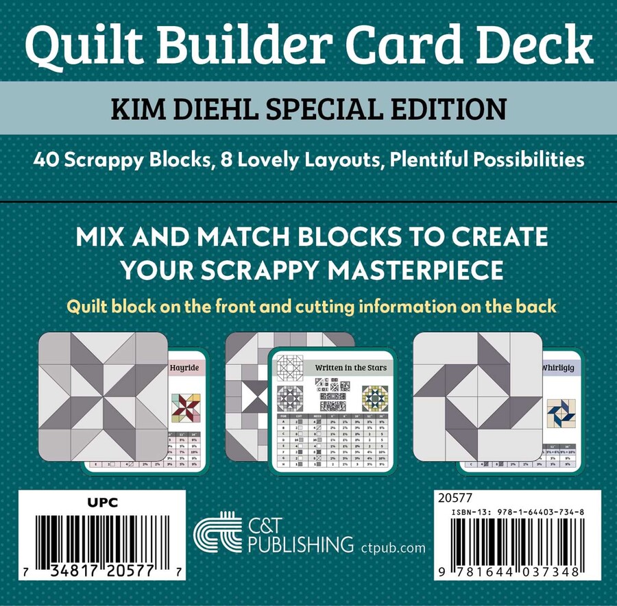 Quilt Builder Card Deck Kim Diehl Special Edition