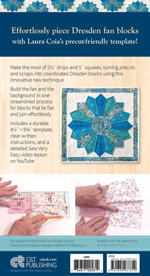 Sew Very Easy Dresden Fan Template