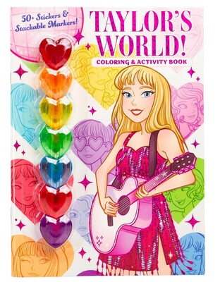 Taylor's World! Coloring and Activity Book with 50+ Stickers & Stackable Markers!