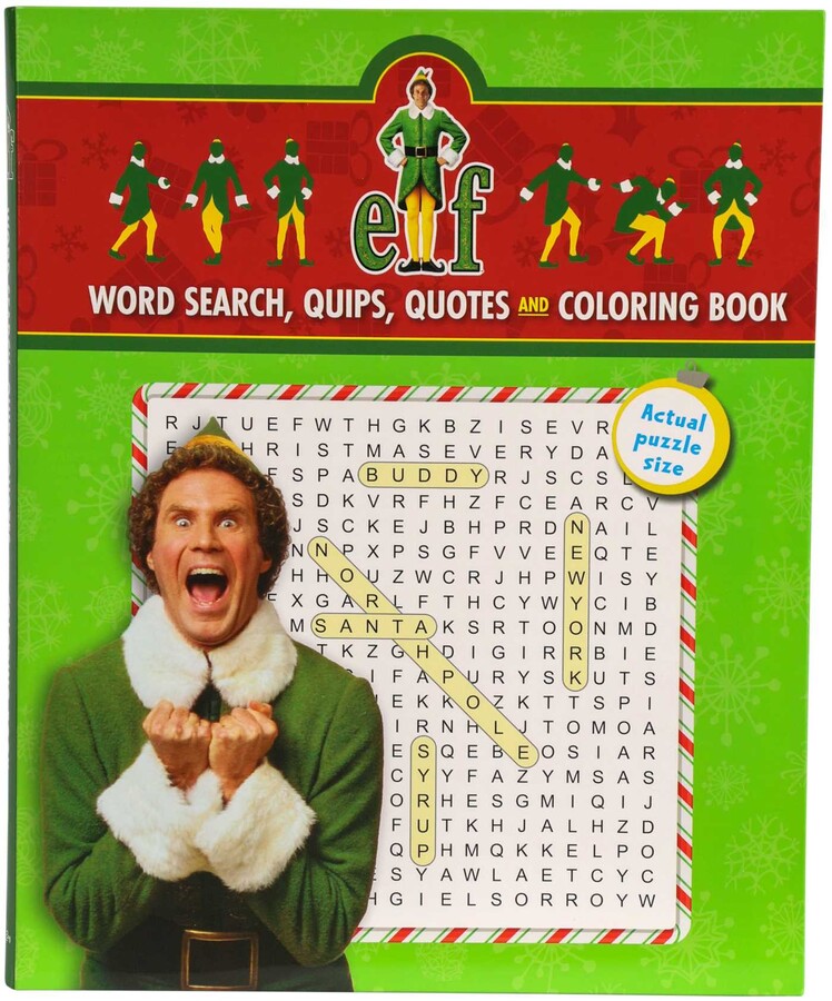 Elf Word Search, Quips, Quotes and Coloring Book
