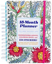 18-Month Coloring Planner: July 2026-December 2027