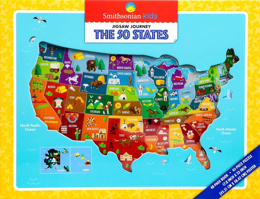 Smithsonian Kids Jigsaw Journeys: The 50 States