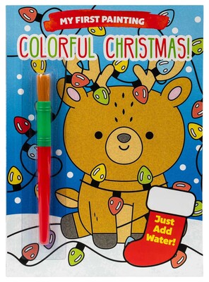 My First Painting: Colorful Christmas! - Mess Free Coloring Book, Water Coloring Book, Toddler Activity Book, For Kids Ages 3+