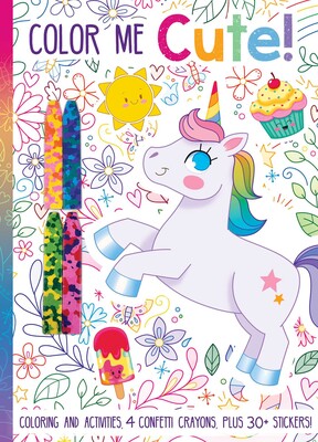 Color Me Cute! With Confetti Crayons and Stickers