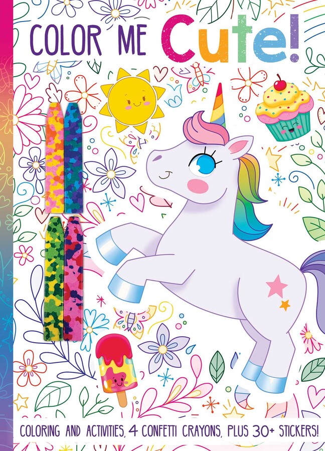 Color Me Cute! With Confetti Crayons and Stickers