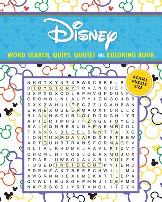 Disney Word Search, Quips, Quotes and Coloring Book Disney Word Search, Quips, Quotes and Coloring Book