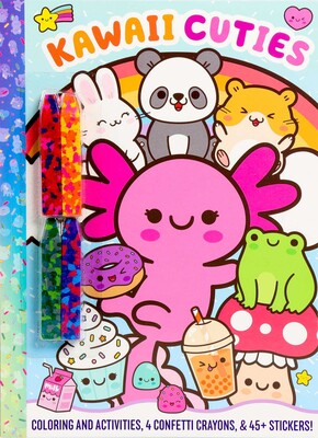 Kawaii Cuties: Coloring Book with Confetti Crayons and Stickers Kawaii Cuties: Coloring Book with Confetti Crayons and Stickers